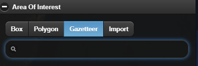 Gazetteer Area Widget